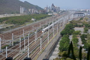 高鐵列車返回左營基地