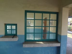 義竹車站─簡易的售票亭