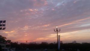 放學、傍晚、天空