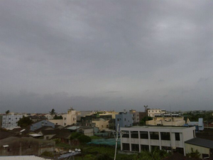 雲林的天空很美，只是下雨