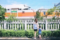 媽媽!火車來了!