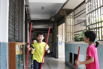 現在是整潔活動時間