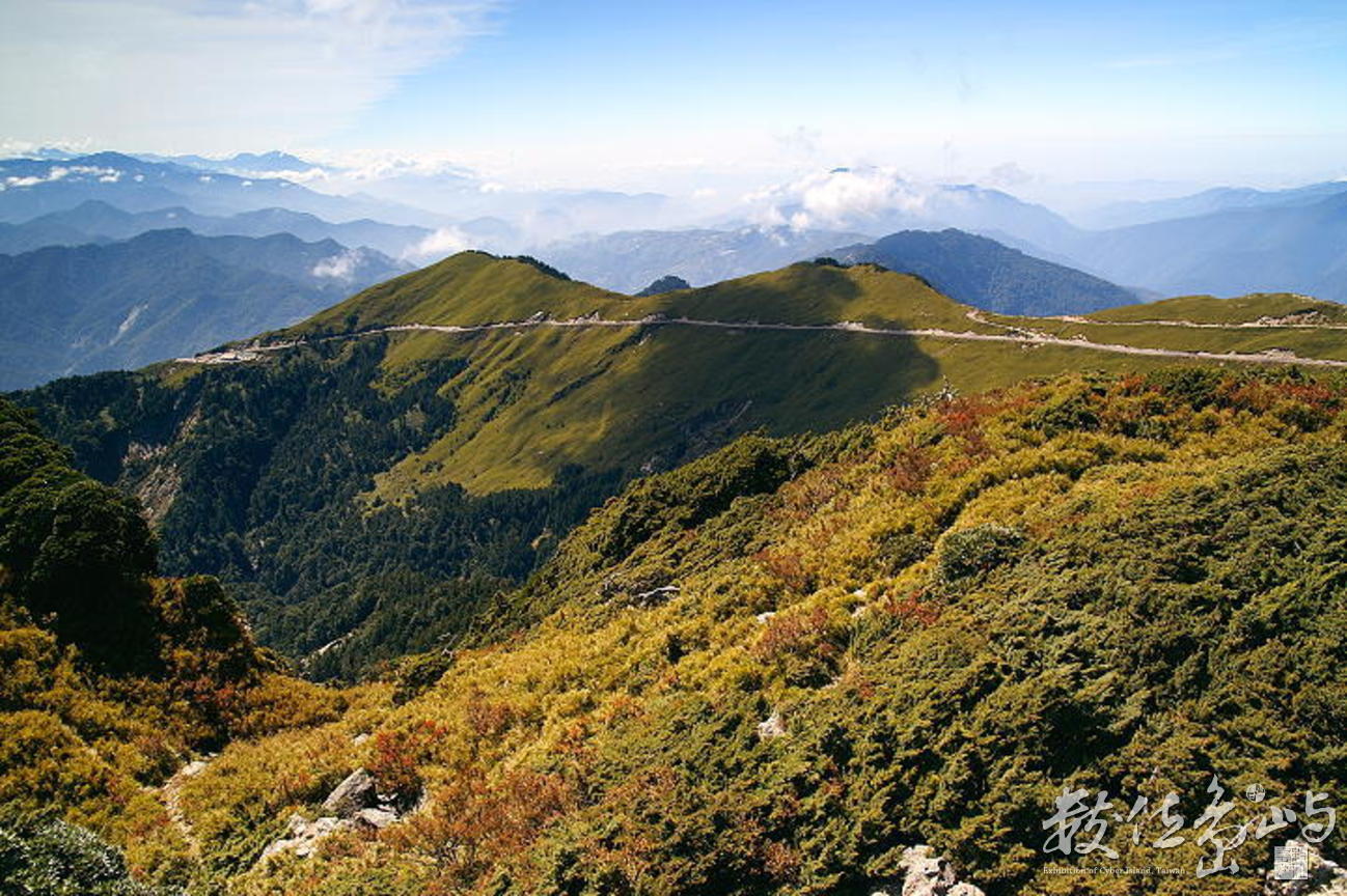 合歡東峰頂眺望昆陽