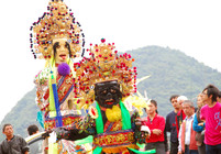 城隍爺巡狩時的左右部將--范將軍及謝將軍