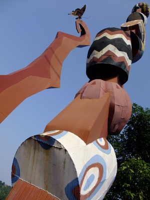 屏東縣三地門鄉-蝴蝶銅雕