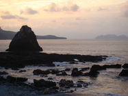 慶賀招魚季的橘黃日出