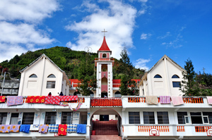 新竹縣尖石鄉-夢幻城堡-田埔長老教會