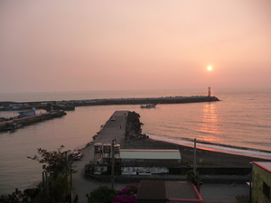 屏東縣枋寮鄉—海港夕陽