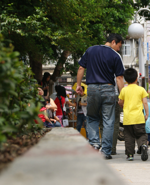 我的爸爸來接我囉