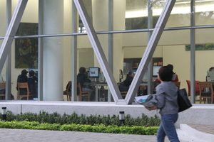 下課後的圖書館