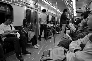 乘電車，沉澱車。