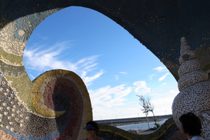 雲林縣台西鄉─崙豐海園海螺圓環