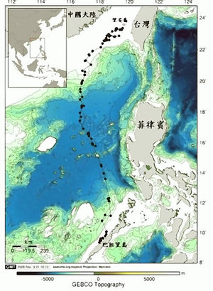 洄游追蹤路徑圖