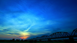 屏東縣屏東市－夕陽下的屏東舊鐵橋