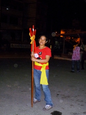 美玉練習宋江陣