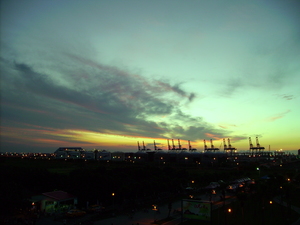 新北市八里區─晚霞