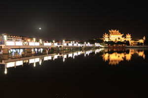 桃園縣龍潭鄉-大池夜