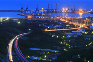 新北市八里區-台北港夜景