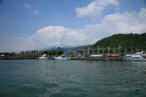 從外海眺望蘭陽博物館