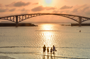 馬公市西瀛虹橋日落