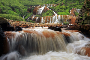 新北市瑞芳區-黃金瀑布美景