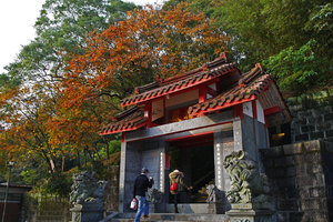 新北市汐止區-拱北殿楓紅