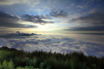 嘉義縣番路鄉－隙頂雲海夕陽