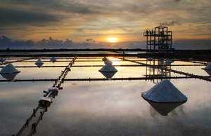 台南市北門區-鹽田夕照
