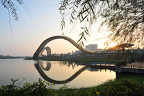 台南市新市區-迎曦湖暮色