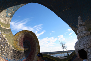 雲林縣台西鄉─崙豐海園海螺圓環