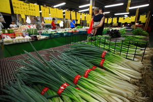 黃昏市場的青翠