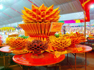 壯觀的金紙蓮花座