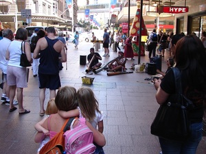 澳洲原住民街頭藝人