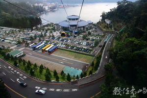 纜車上的日月潭