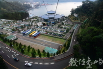 纜車上的日月潭