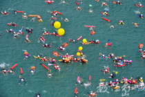 2012 日月潭萬人泳渡 媽祖婆領航 2