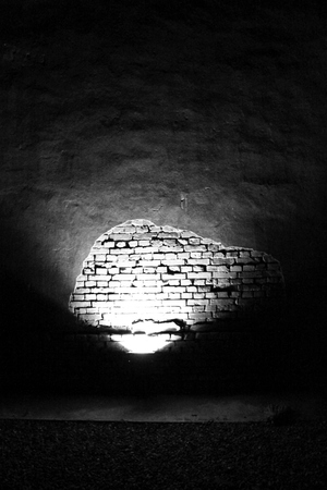 看看我水泥外衣下健壯的紅磚身子。