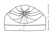 〈花式摺疊碗帽線稿〉