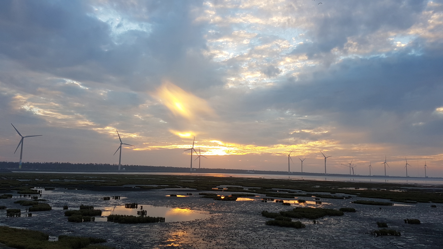 日落，台中高美