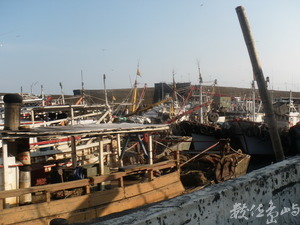 大溪漁港的捕魚船