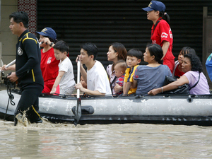 颱風中的救難艇