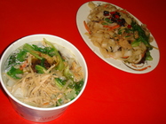 當天點的湯粄條和乾粄條