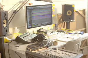 錄音室一角