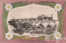 阿里山鐵道牛稠溪橋繪葉書