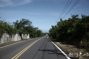  在下很喜歡這條路....艷陽下樹蔭旁  我看著汽車來來去去....吹著風...享受.�