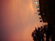 嘉義火車站的晚霞